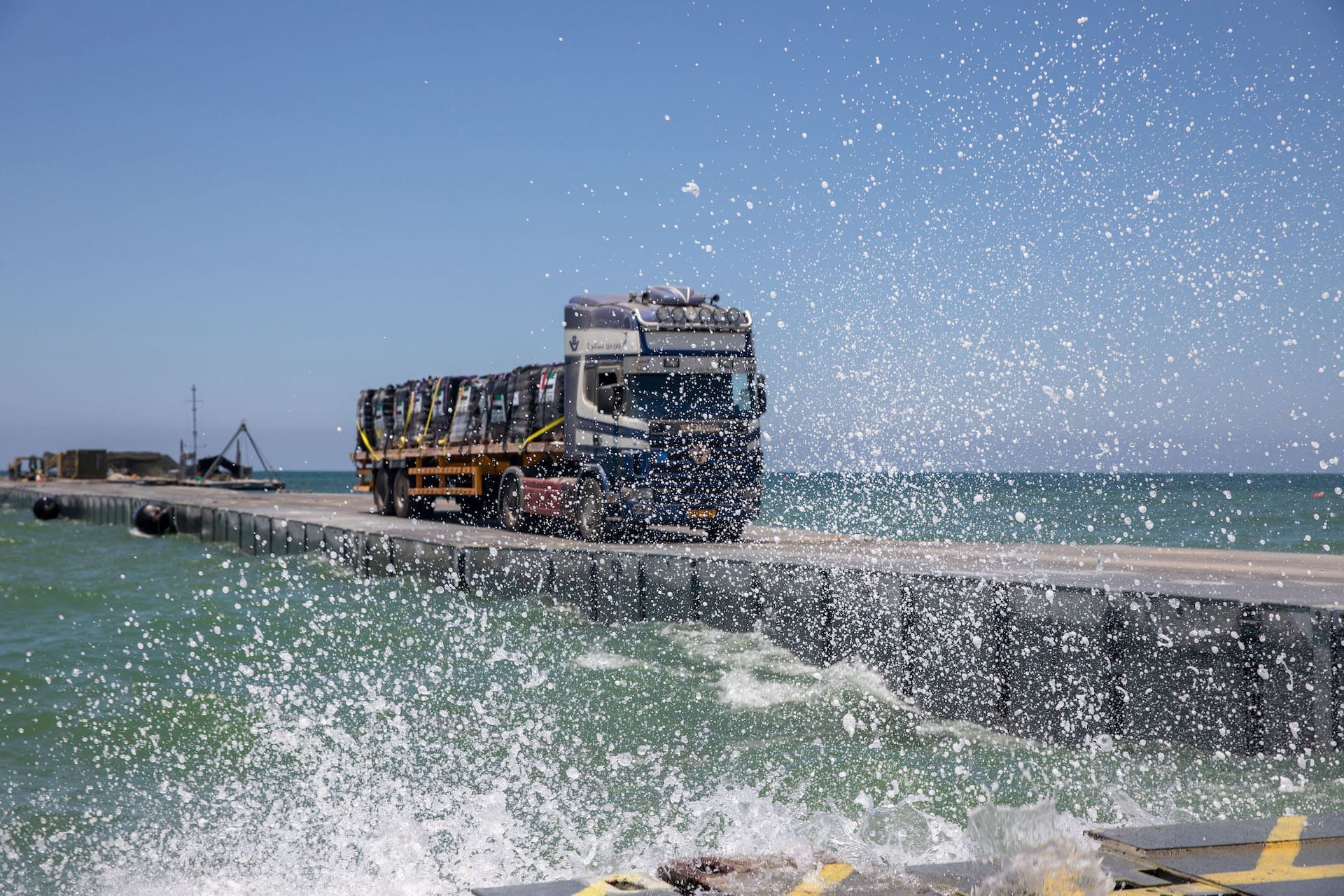 Aid delivered across Trident Pier